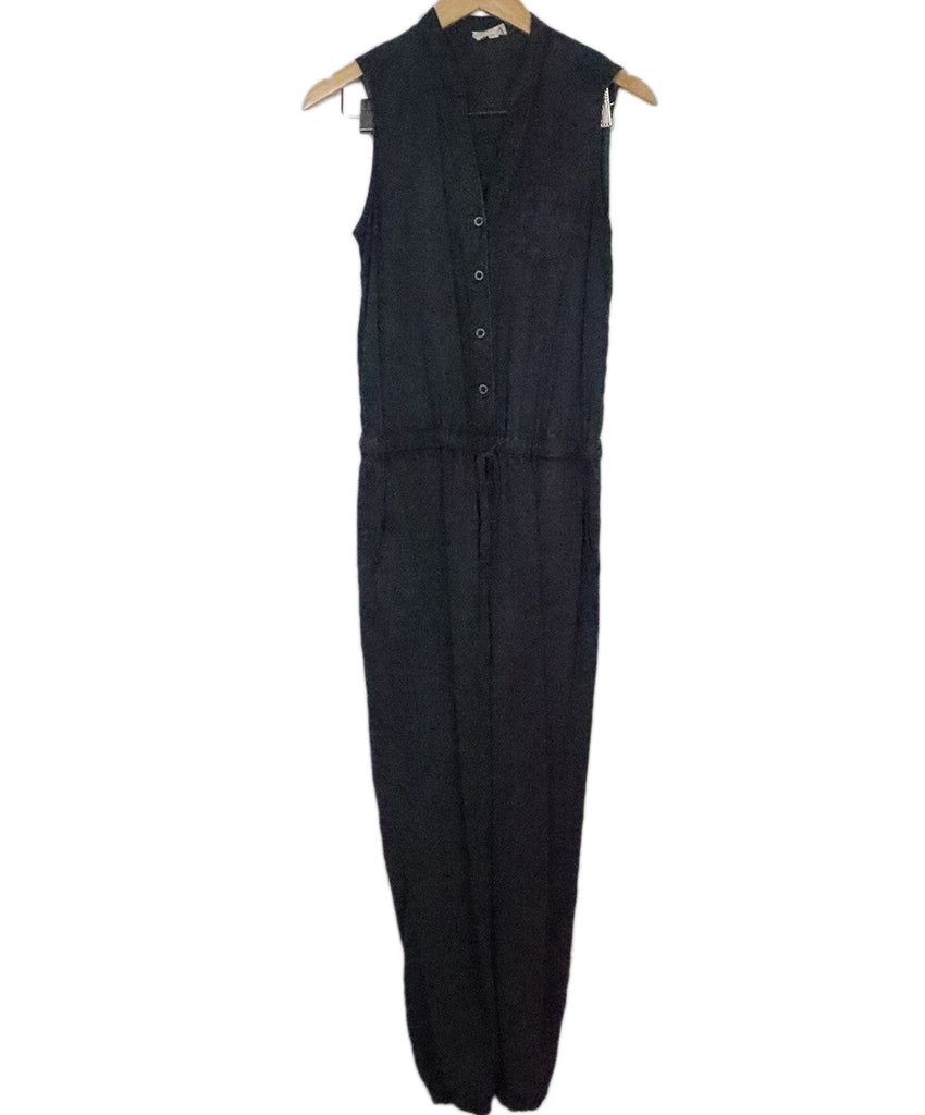 Ag Navy Cotton Jumpsuit 