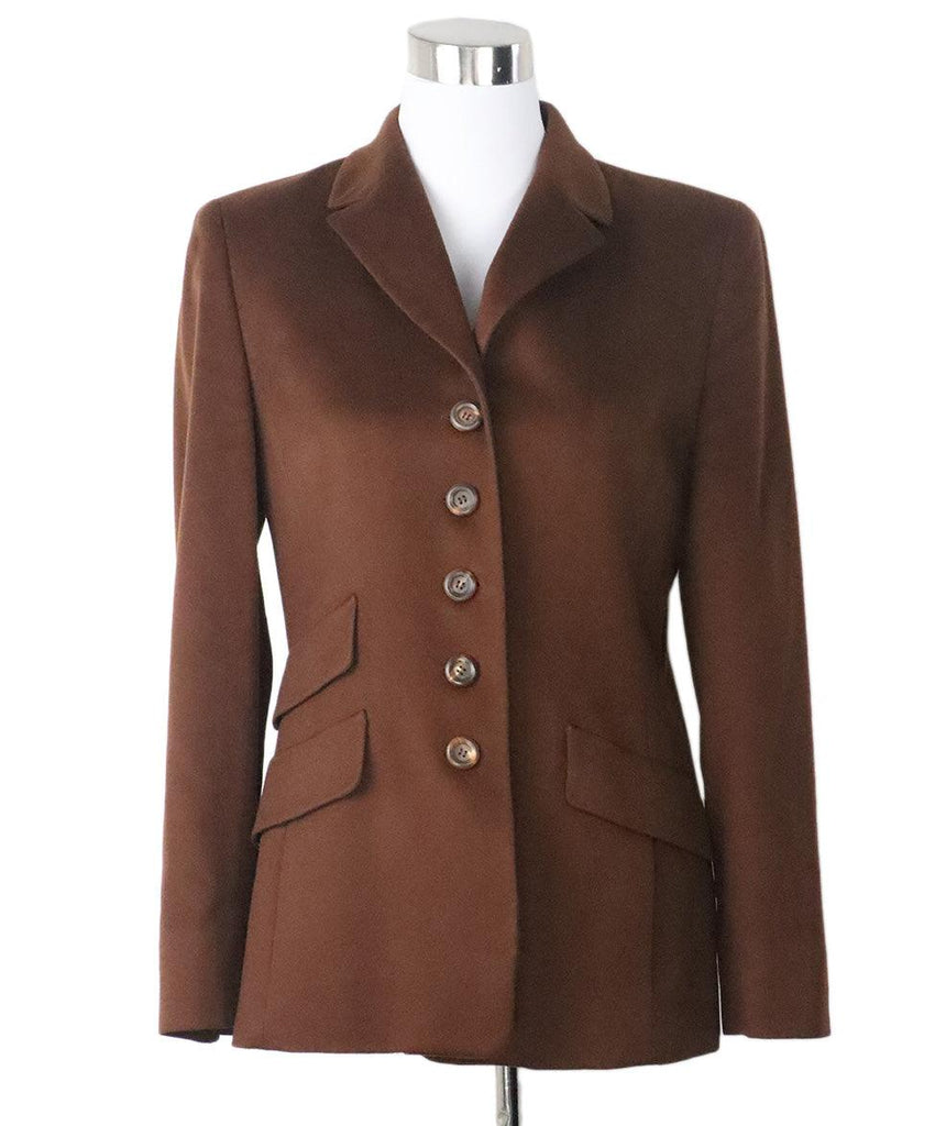 Akris Brown Cashmere Jacket 