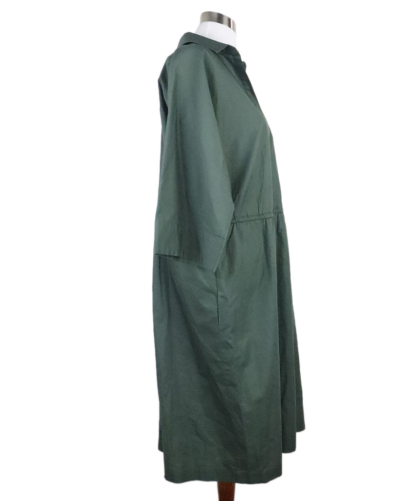 Akris Dark Green Cotton Dress 1