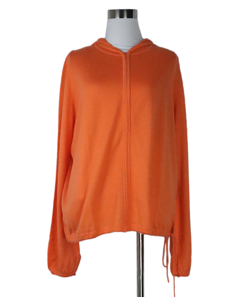 Akris Orange Cashmere Hoodie Set 