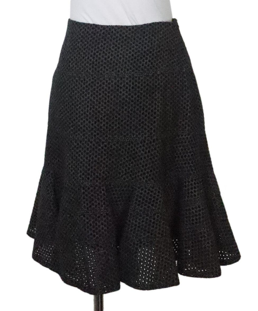 Akris Punto Grey Cutout Skirt 2