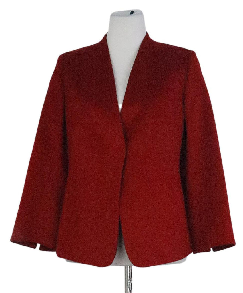 Akris Punto Red Wool Jacket sz 12 - Michael's Consignment NYC