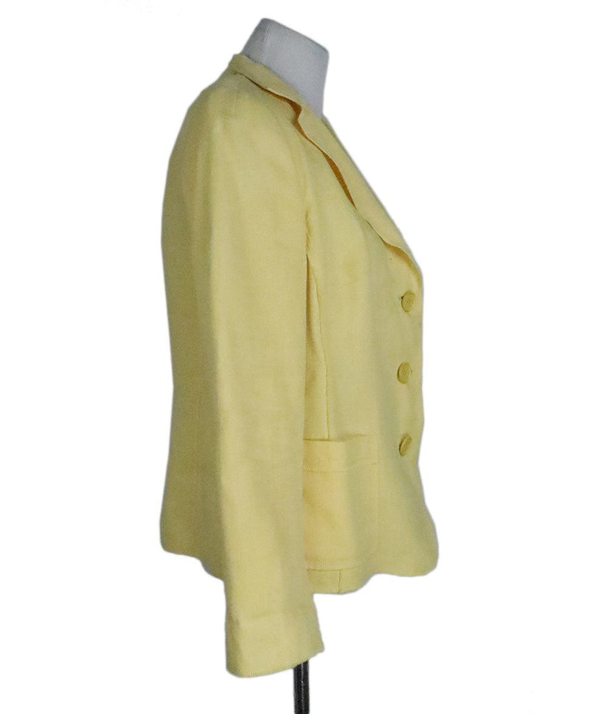 Akris Yellow Linen Blazer sz 12 - Michael's Consignment NYC