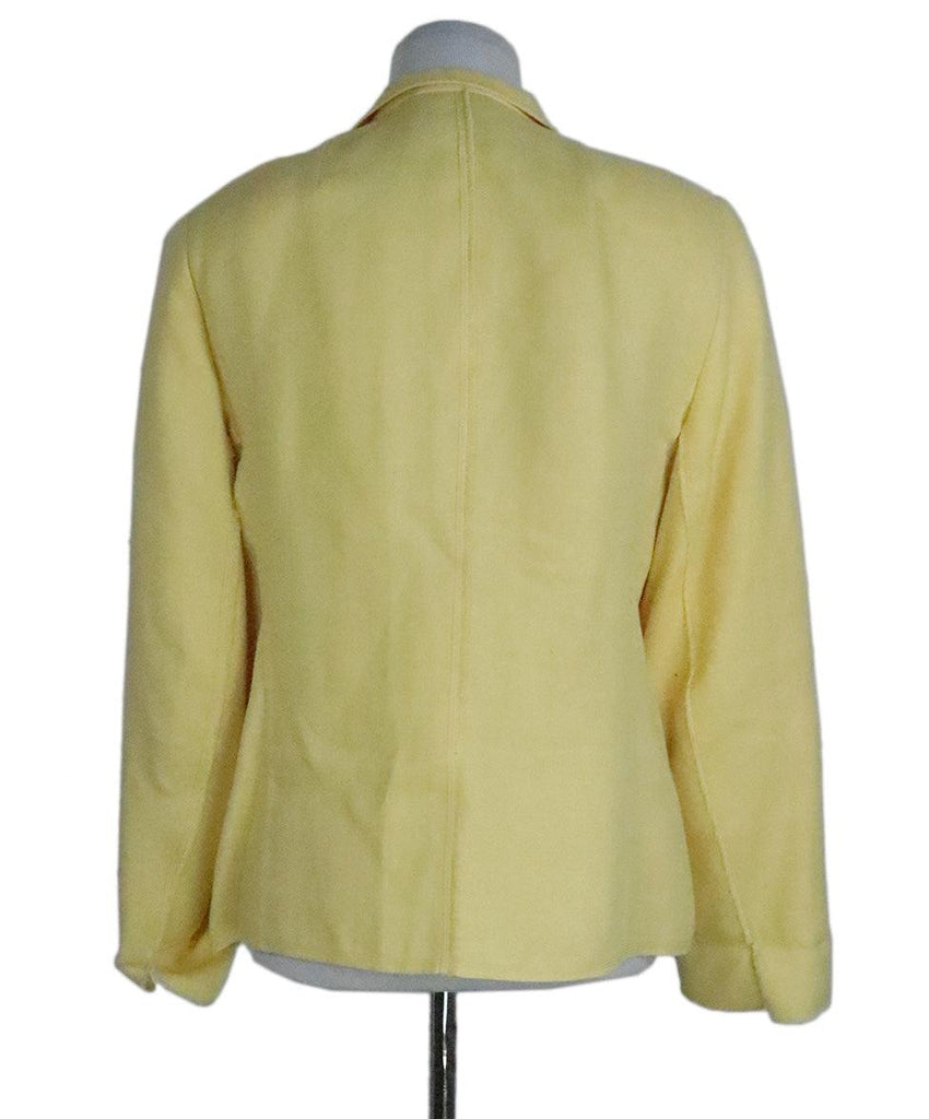 Akris Yellow Linen Blazer sz 12 - Michael's Consignment NYC