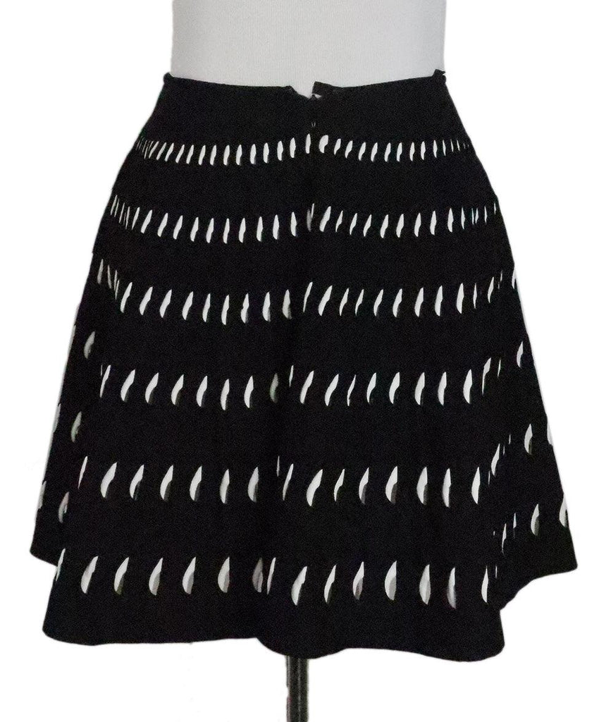 Alaia Black & White Spandex Skirt sz 0 - Michael's Consignment NYC