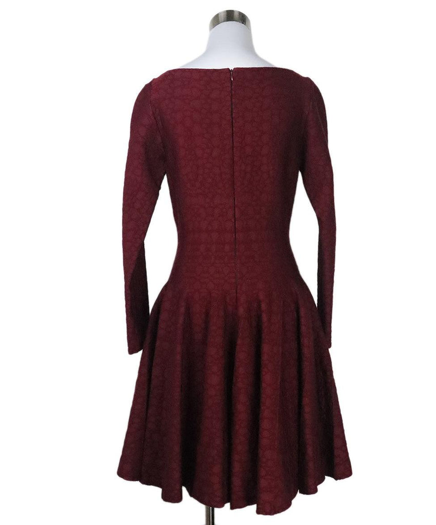 Alaia Burgundy Wool Dress sz 6 - Michael's Consignment NYC