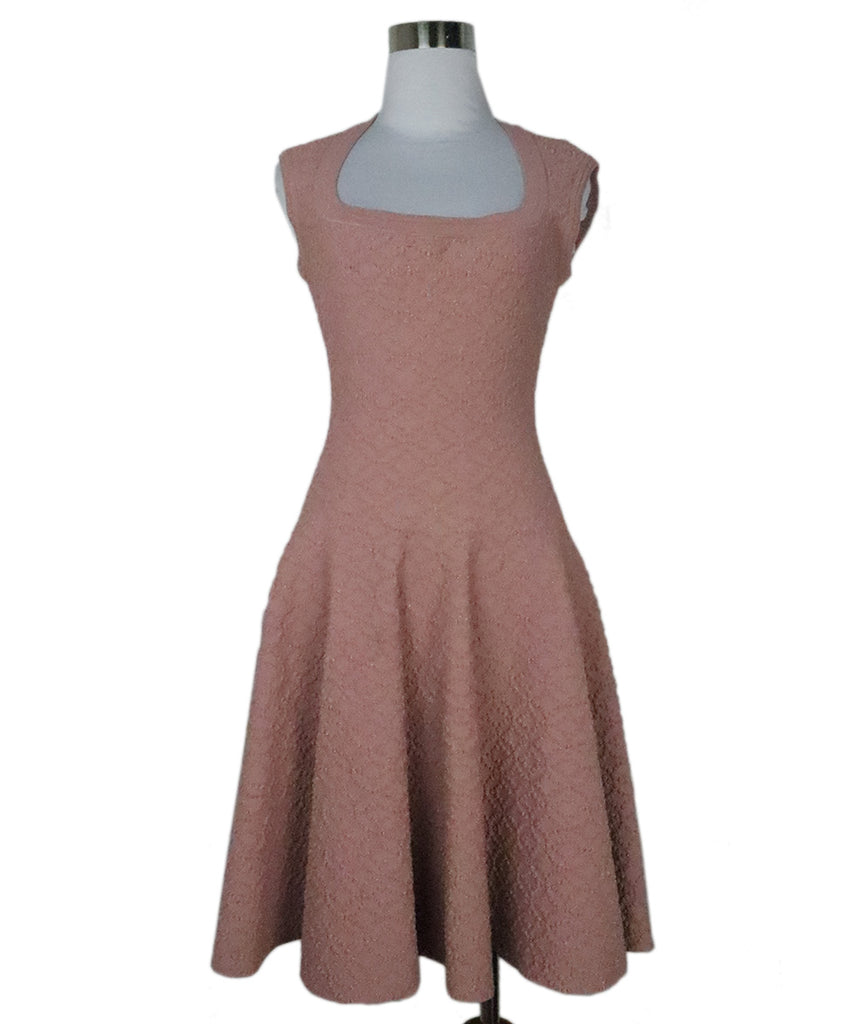 Alaia Mauve & Gold Textured Dress Set 