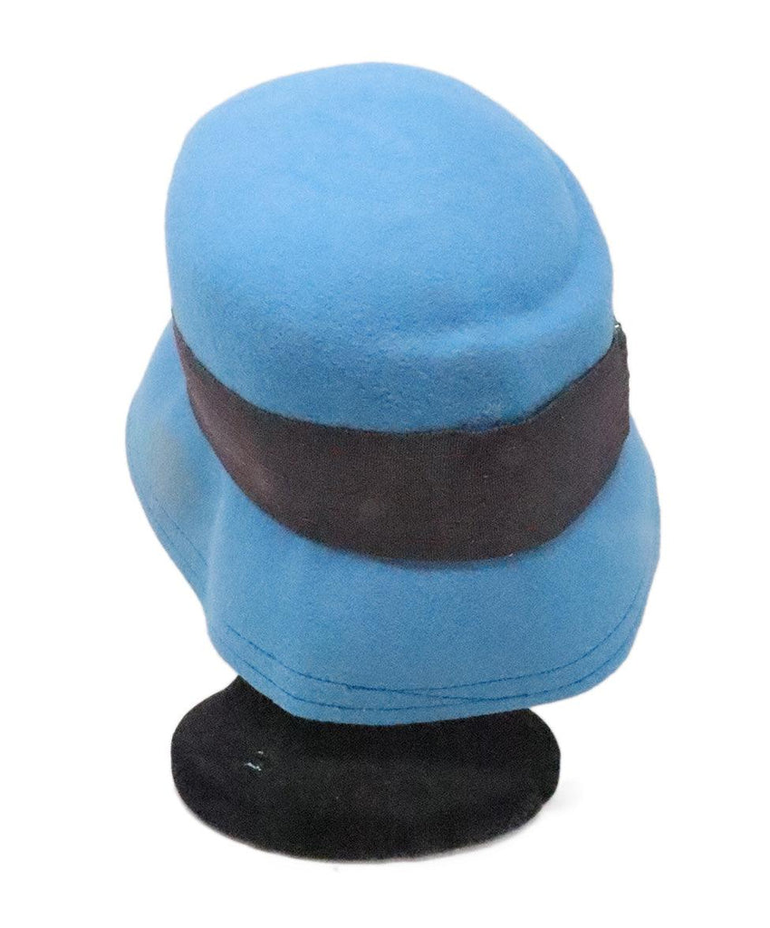 Albertus Swanepoel Blue Felt Hat - Michael's Consignment NYC