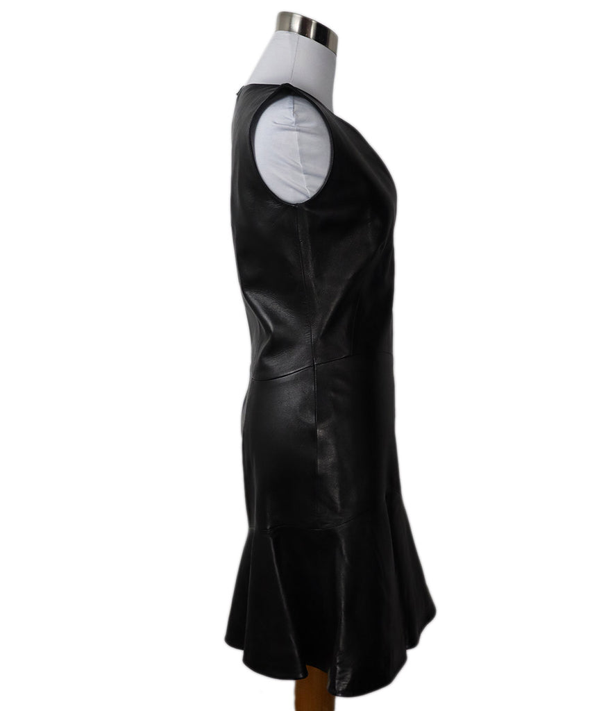 Alexander McQueen Black Leather Dress 1