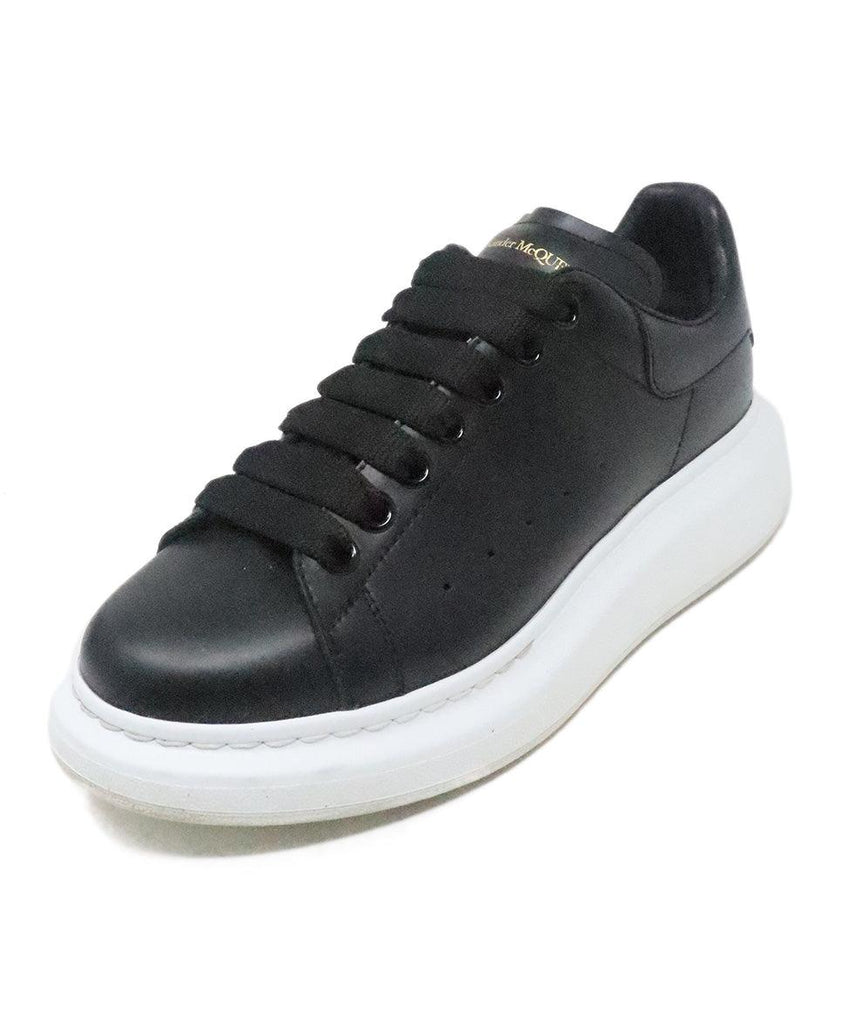 Alexander McQueen Black Leather Sneakers 