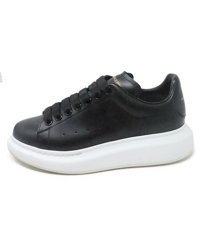 Alexander McQueen Black Leather Sneakers 1