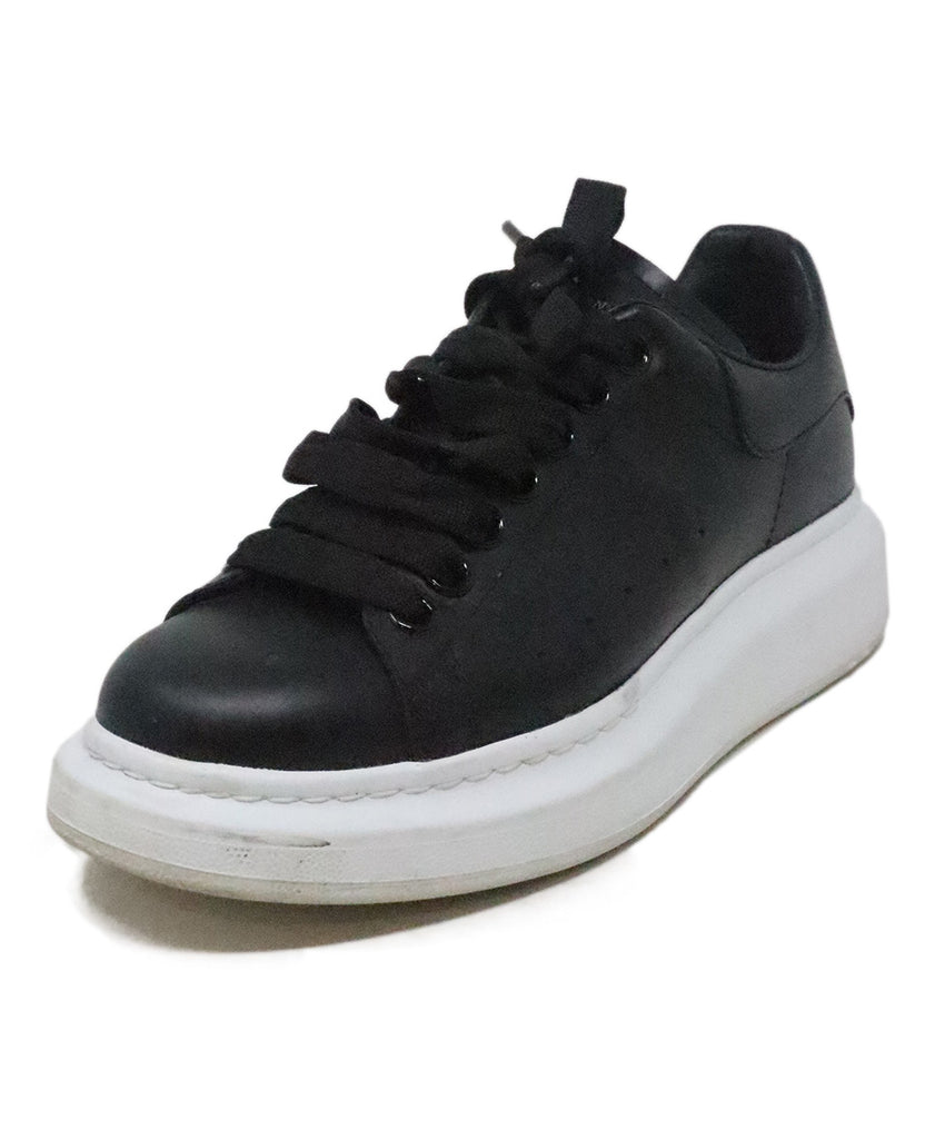 Alexander McQueen Black Leather Sneakers 