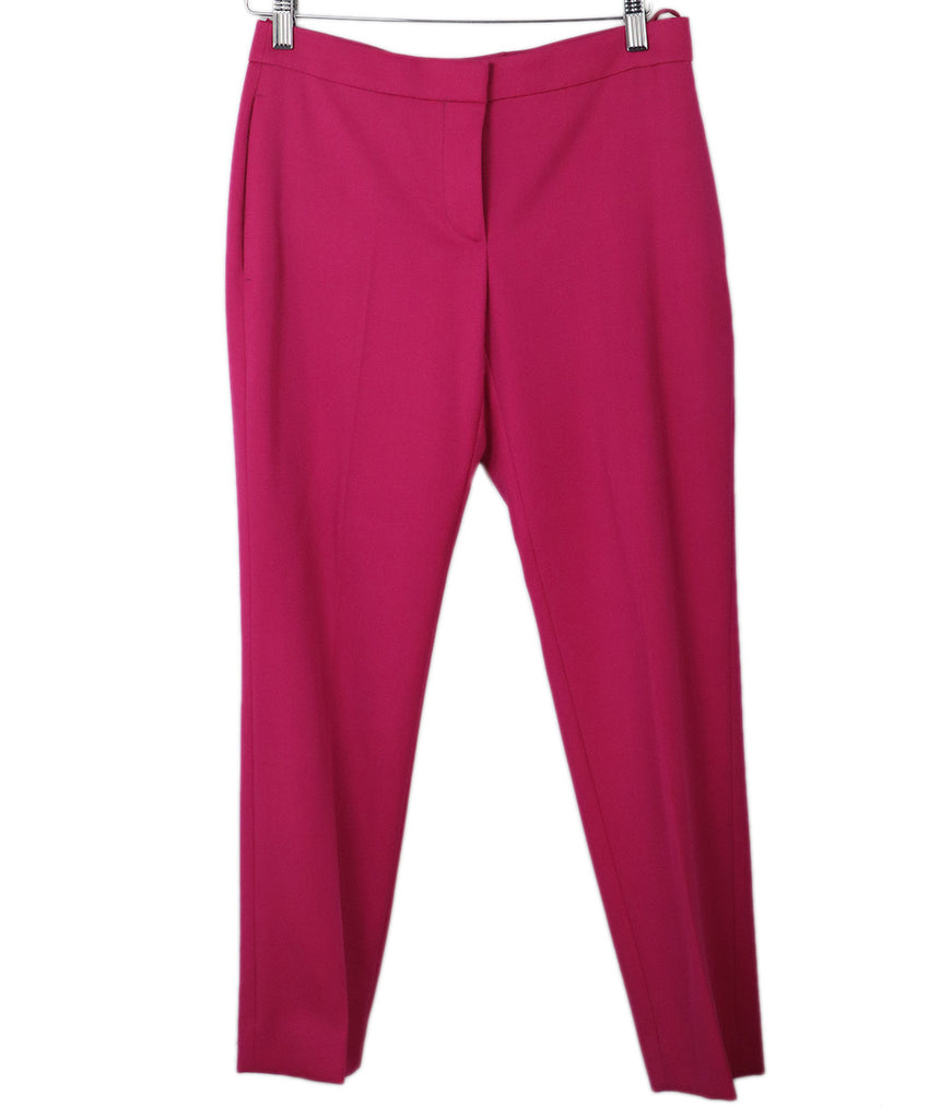 Alexander McQueen Pink Fuchsia Wool Pants 