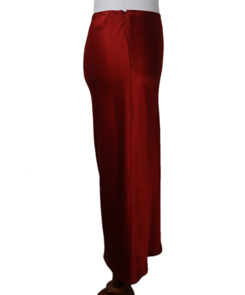 Alexander Wang Red Silk Skirt 1