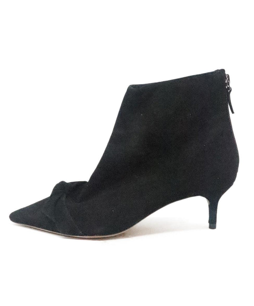 Alexandre Birman Black Suede Bow Booties 1