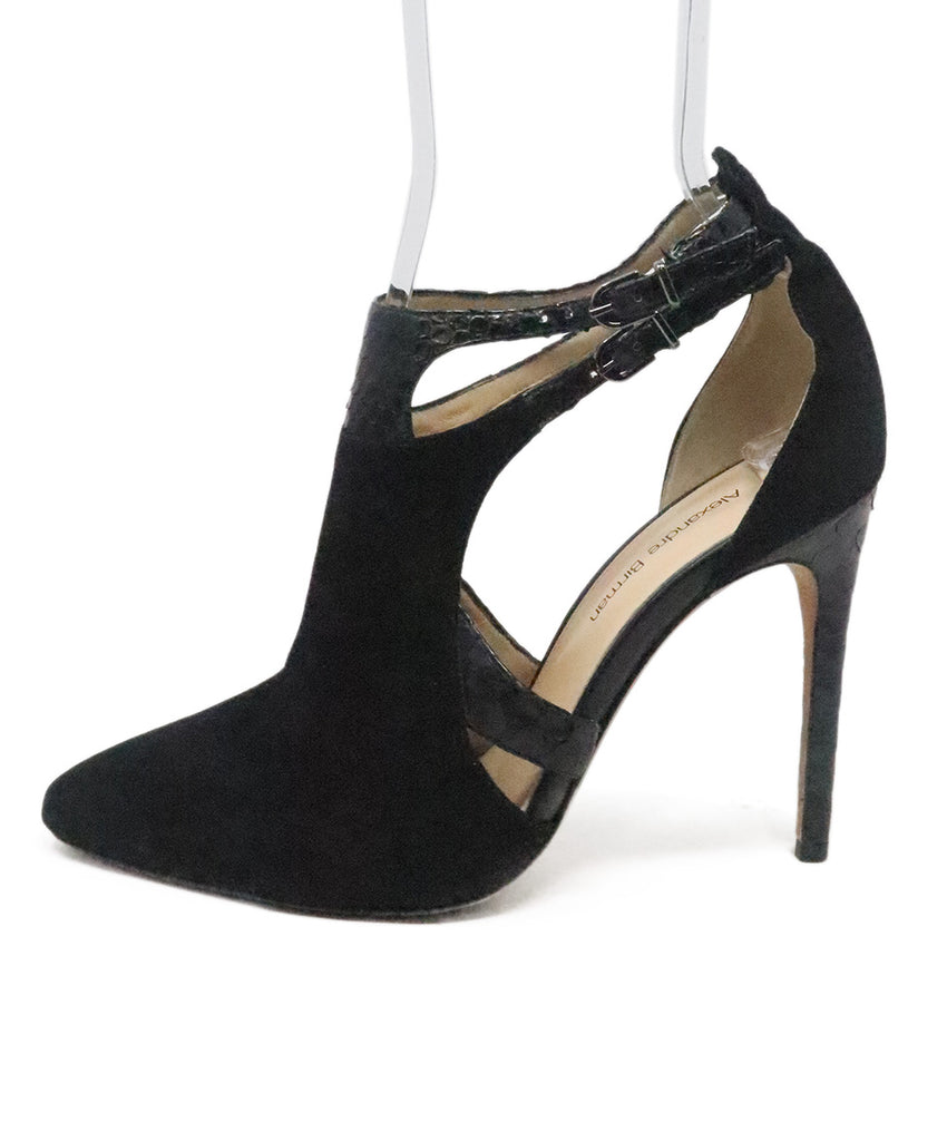 Alexandre Birman Black Suede & Leather Heels 1