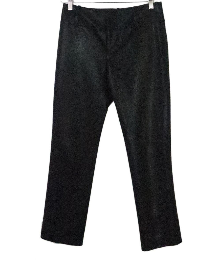 Alice + Olivia Black Metallic Pants 