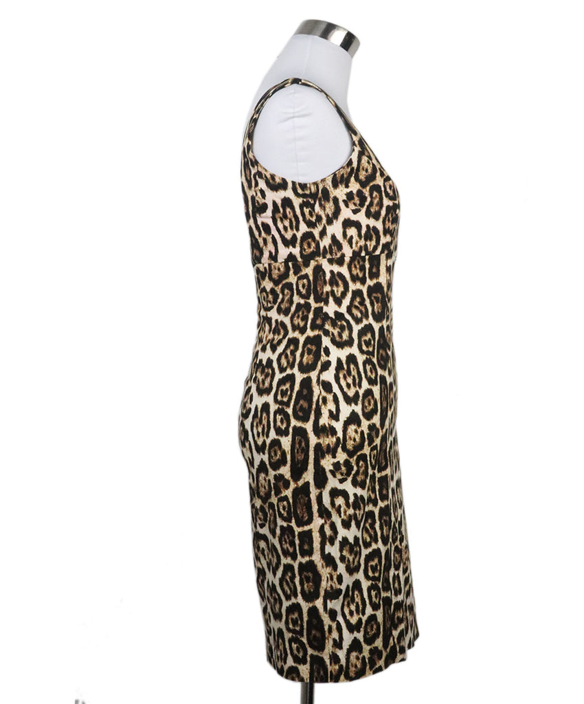 Alice + Olivia Brown Animal Print Dress 1