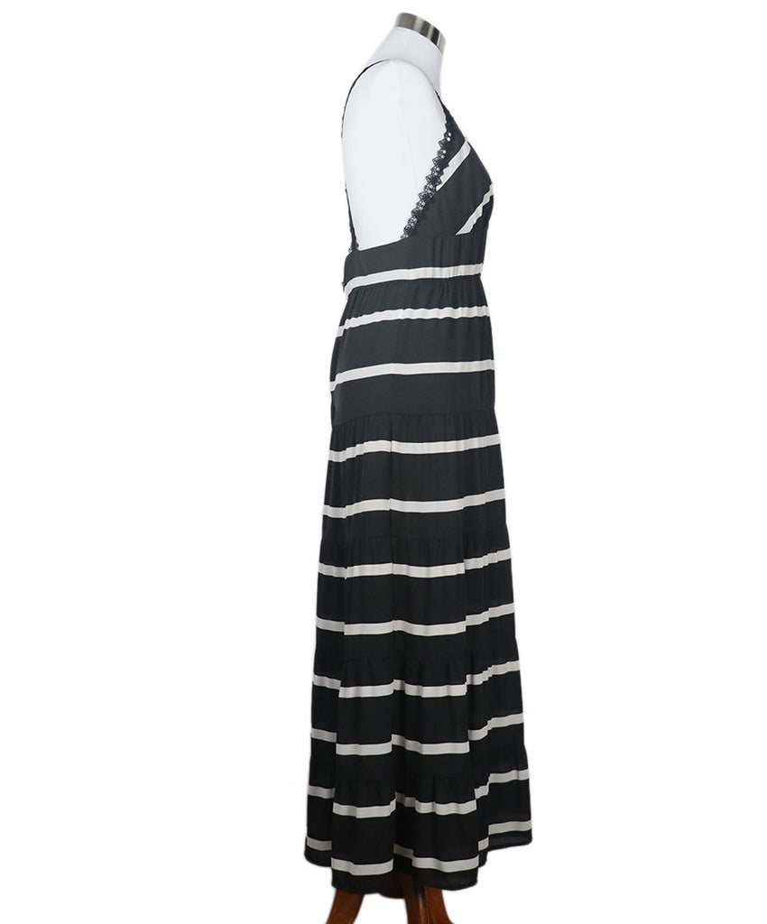 Alice + Olivia Brown & White Maxi Dress 1