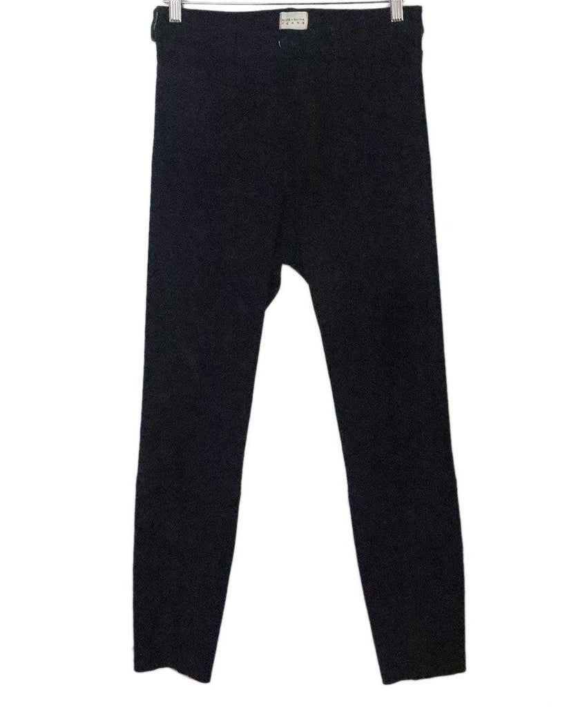 Alice + Olivia Navy Suede Pants 