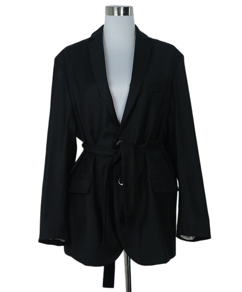 Alter Black Wool & Silk Blazer 