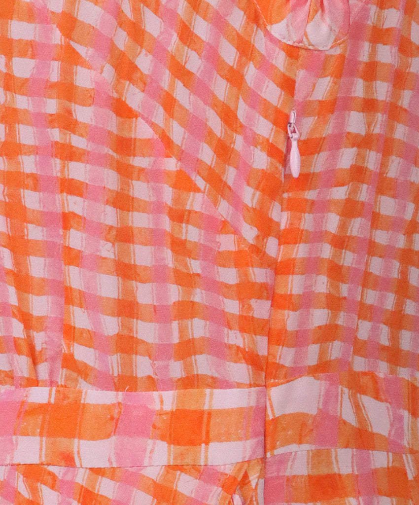 Altuzarra Orange & Pink Print Dress 5