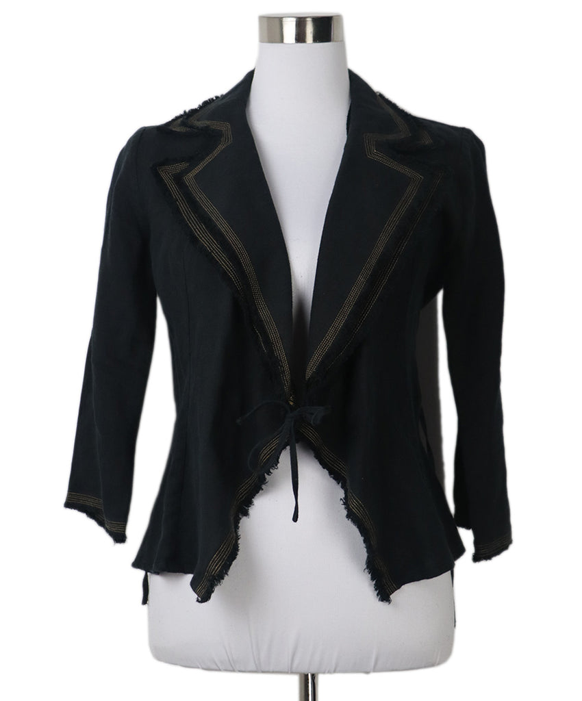 Anne Fontaine Navy Linen Jacket 