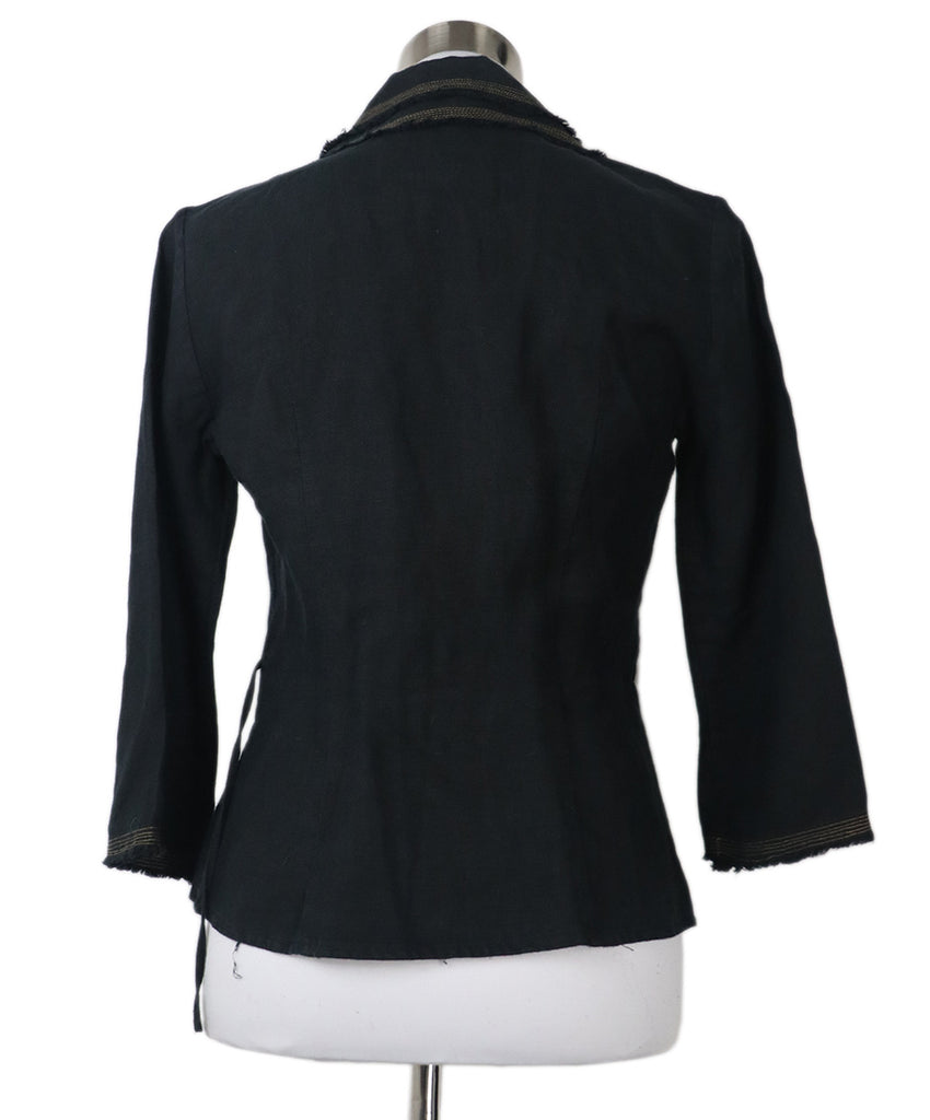 Anne Fontaine Navy Linen Jacket 2