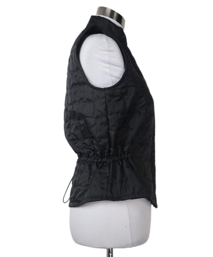 Anne Fontaine Vest Black Guilted Nylon 1