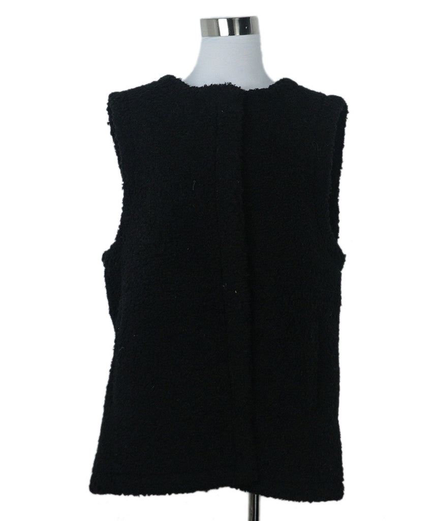 Apiece Apart Black Shearling Vest 