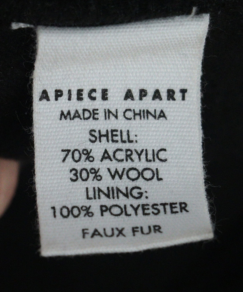 Apiece Apart Black Shearling Vest 4