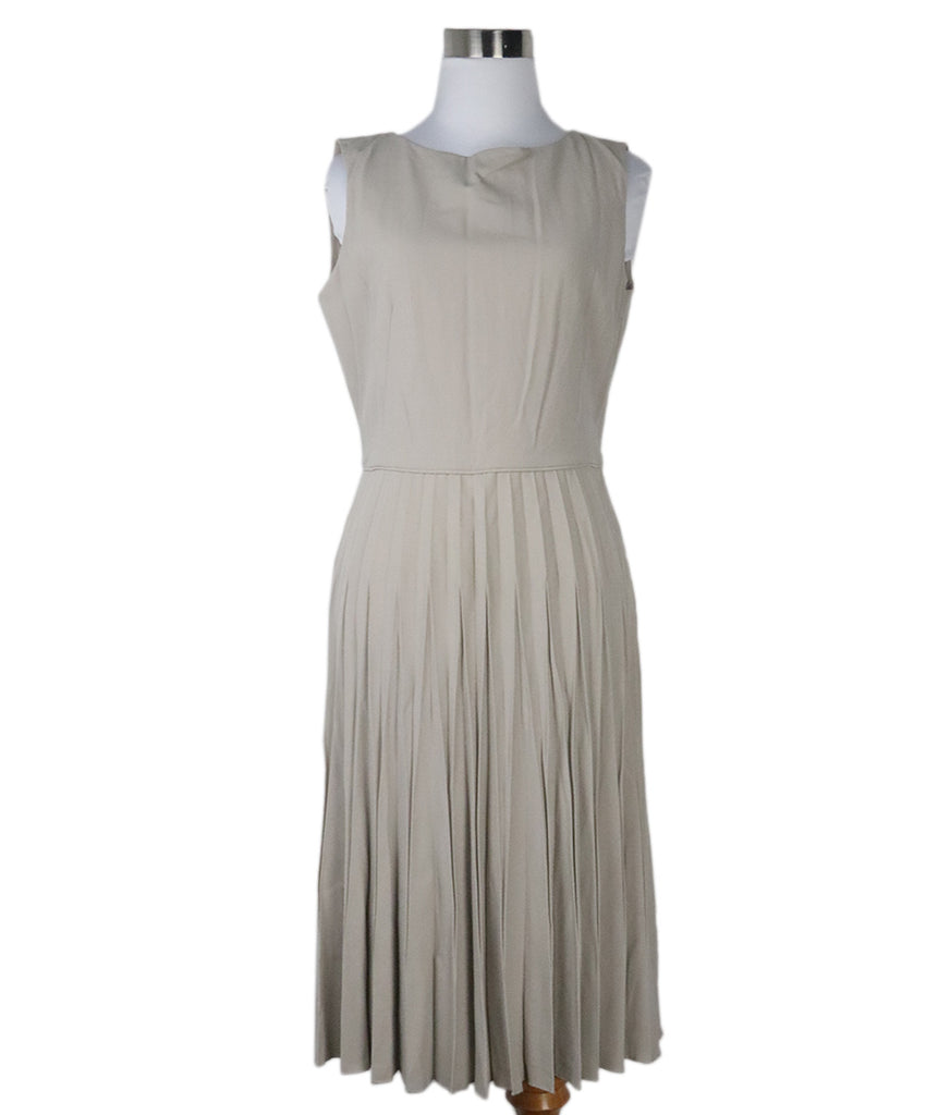 Armani Collezioni Beige Pleated Dress 