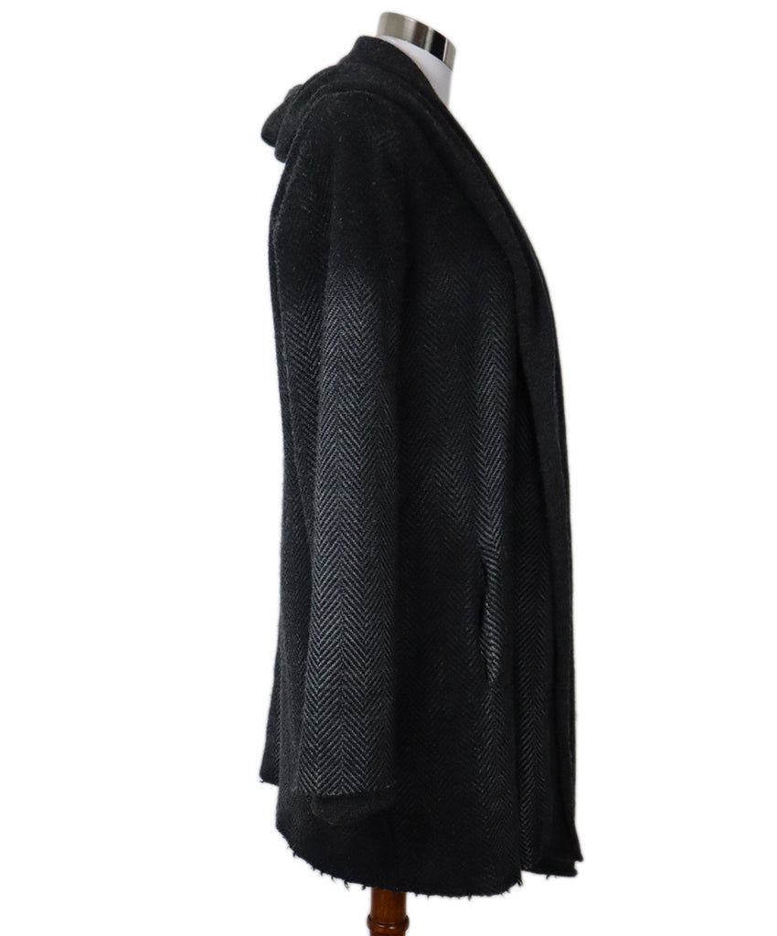 Avant Toi Charcoal Merino Wool Cardigan 1