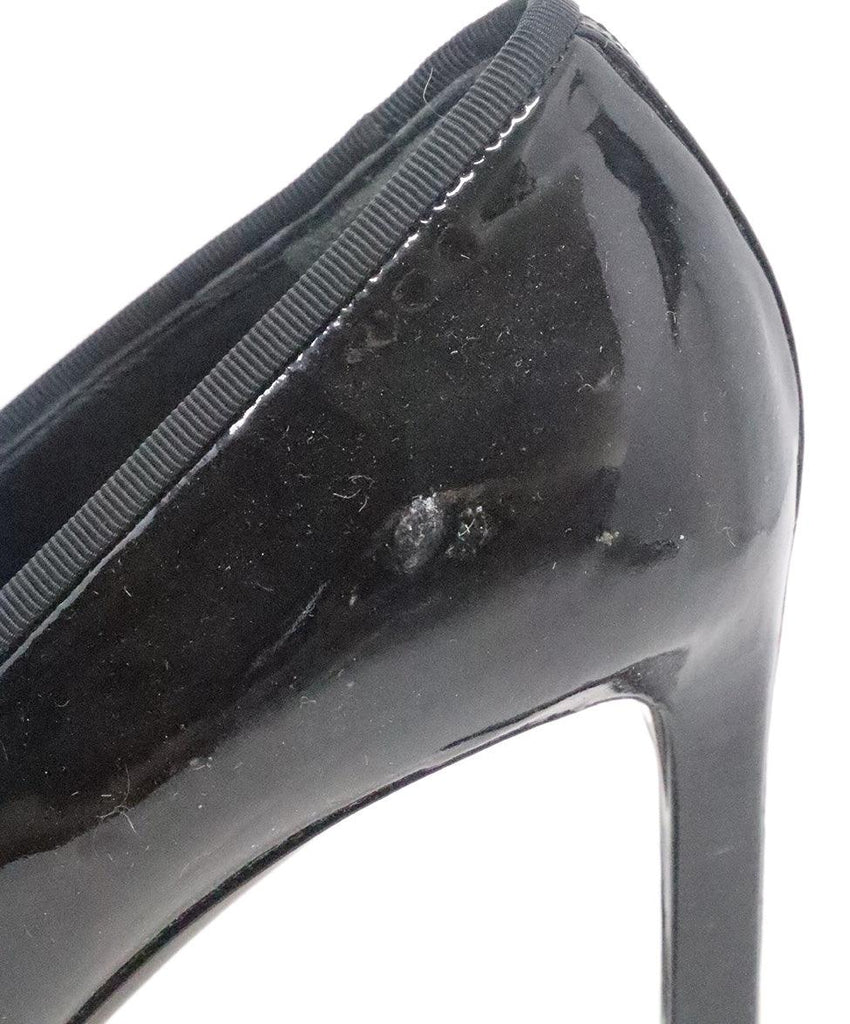 Balenciaga Black Patent Leather Bow Heels 5