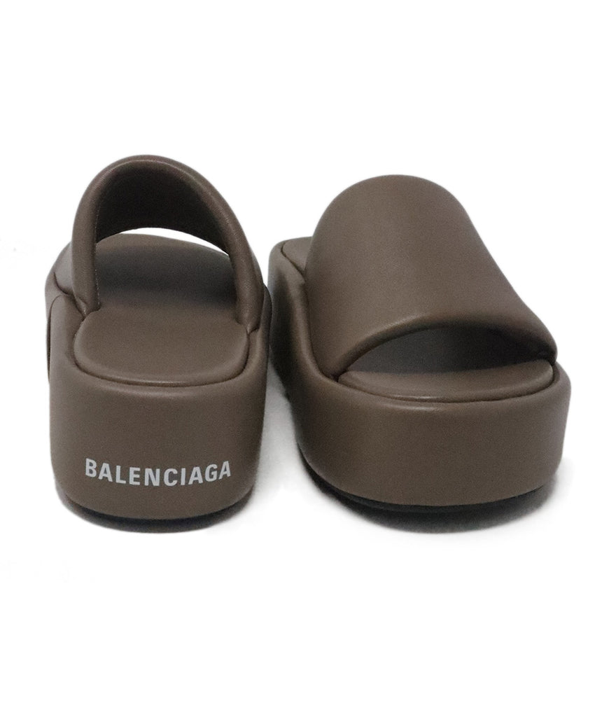 Balenciaga Brown Leather Platforms 2