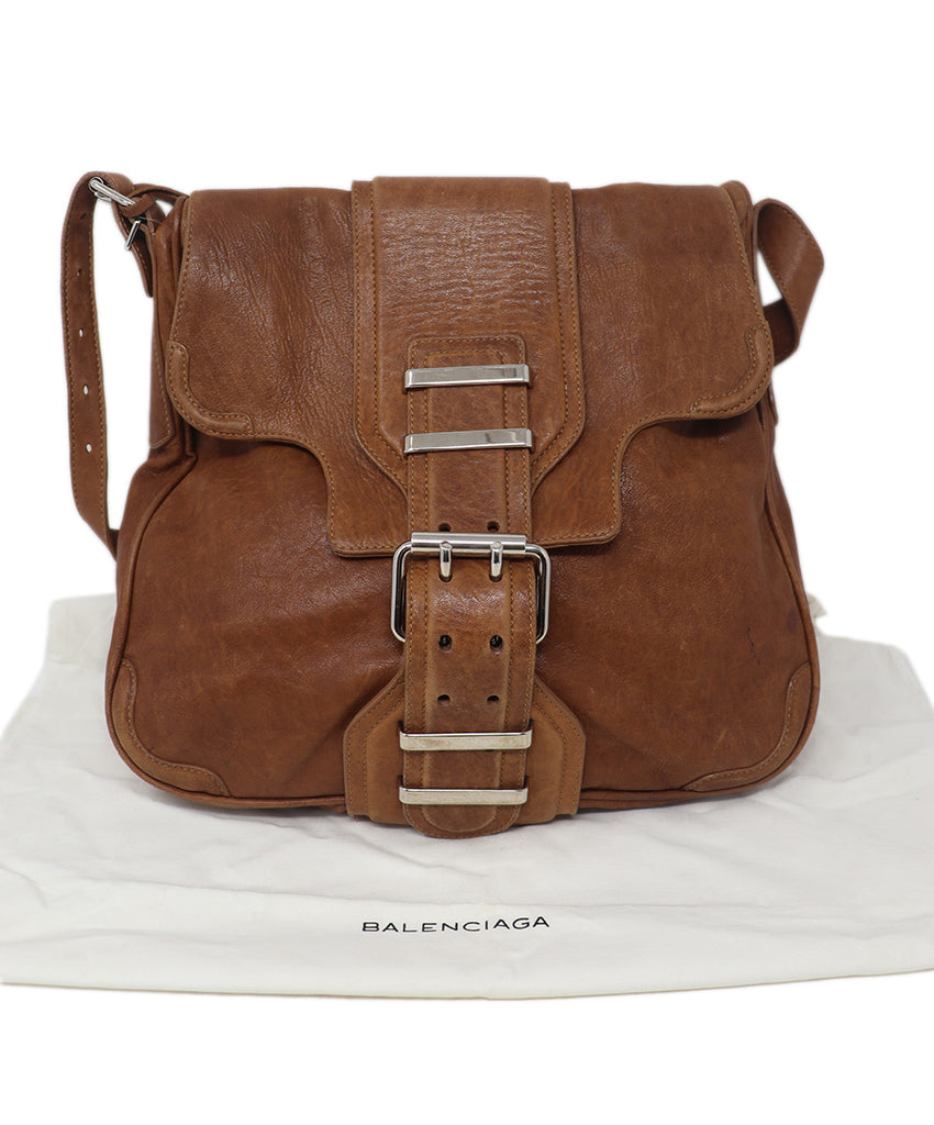 Balenciaga Brown Leather Shoulder Bag 5