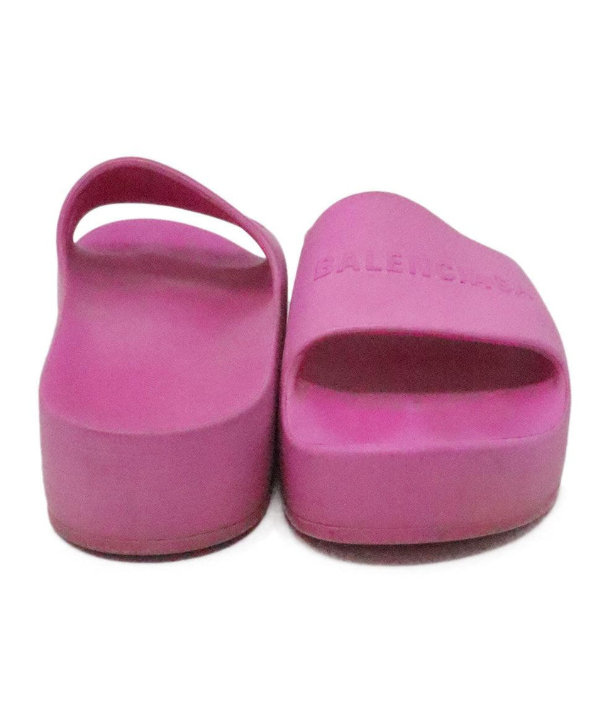 Balenciaga Pink Rubber Platform Sandals sz 10 - Michael's Consignment NYC