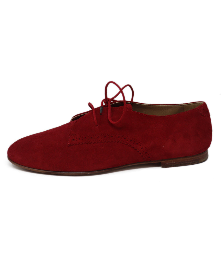 Balenciaga Red Suede Spectator Oxfords 1