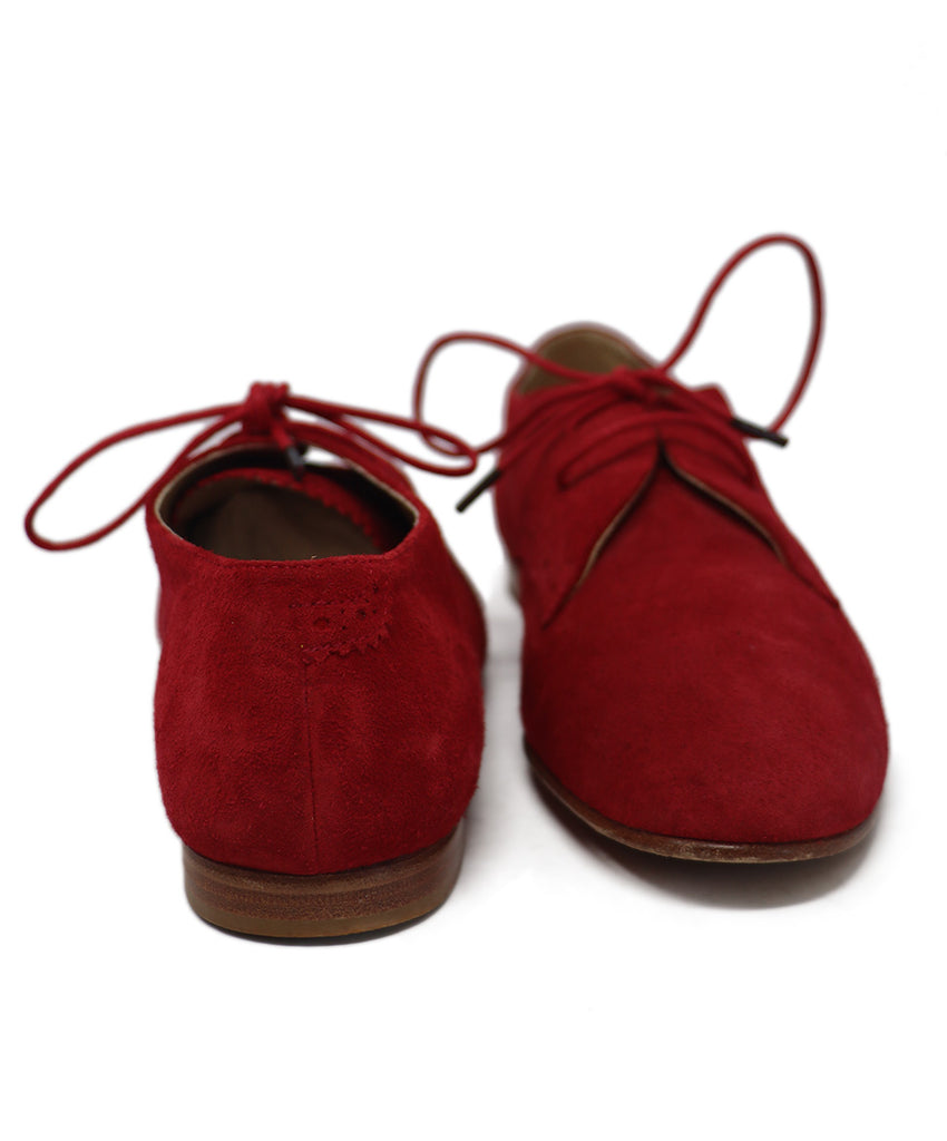 Balenciaga Red Suede Spectator Oxfords 2