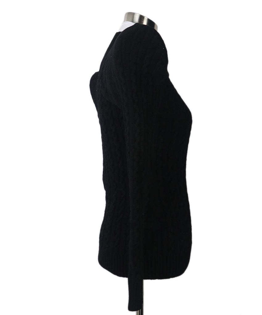 Balenciaga Black Cableknit Viscose Polyamide Sweater 1