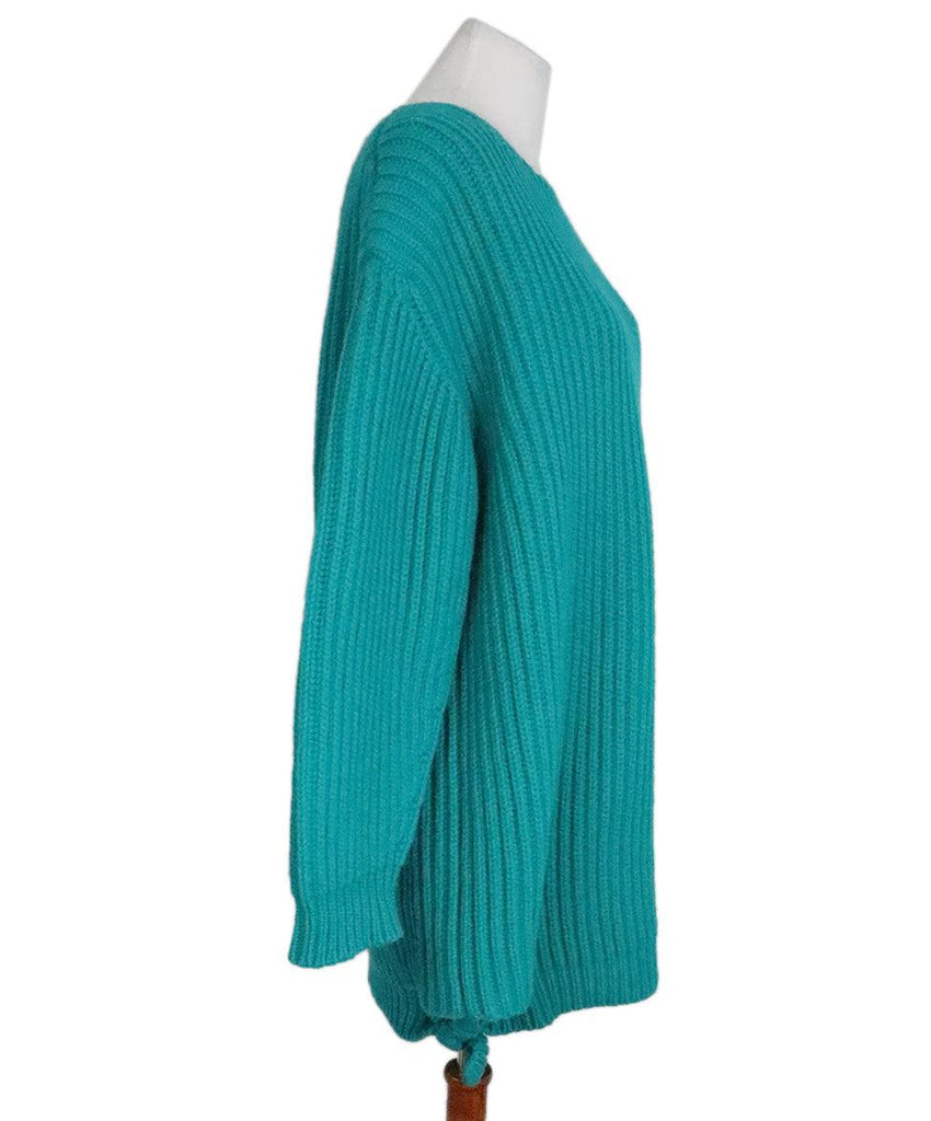 Balenciaga Teal Wool Oversized Tunic sz 2 - Michael's Consignment NYC