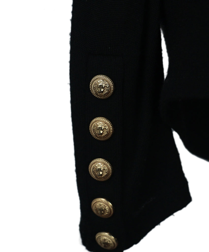 Balmain Black Cashmere Sweater 6