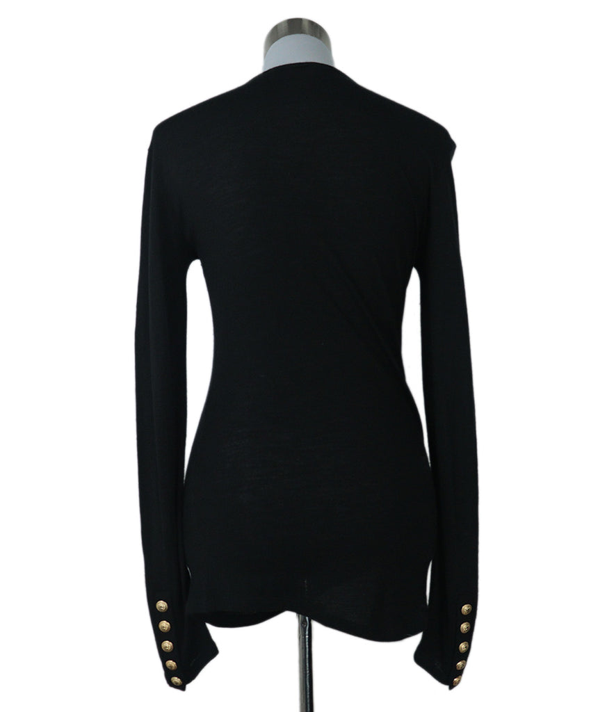 Balmain Black Cashmere Sweater 2