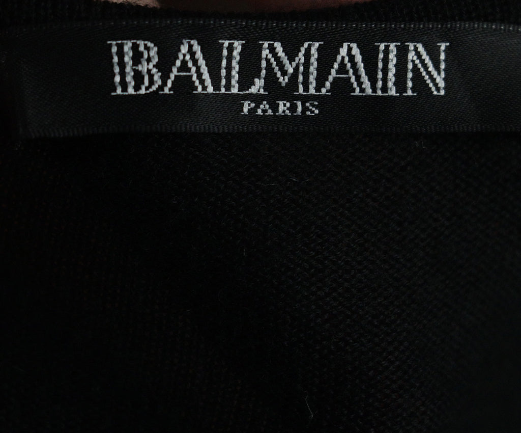 Balmain Black Cashmere Sweater 3