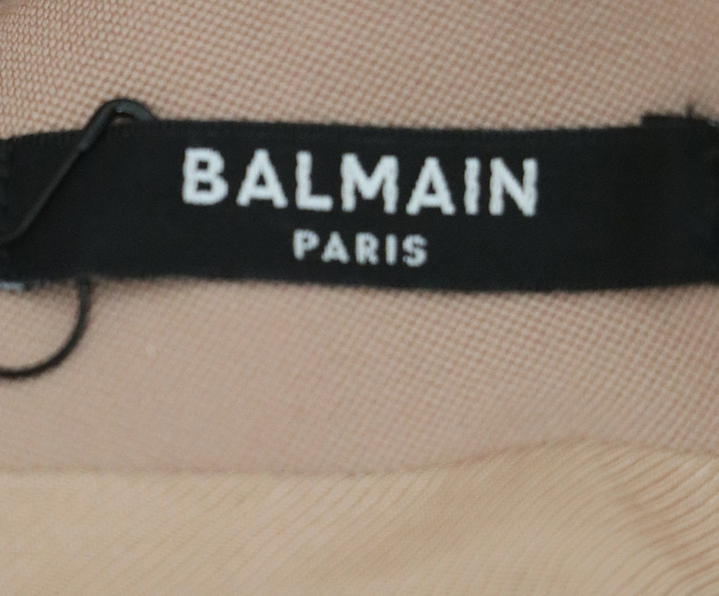 Balmain Mini Skirt Pink Pale Wool 3