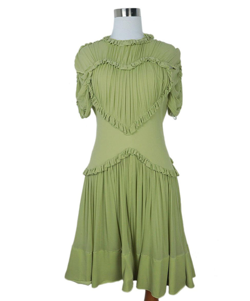 Beckham Green Pleated Dress 