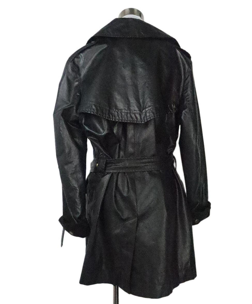 Belstaff Black Coated Cotton Coat 2