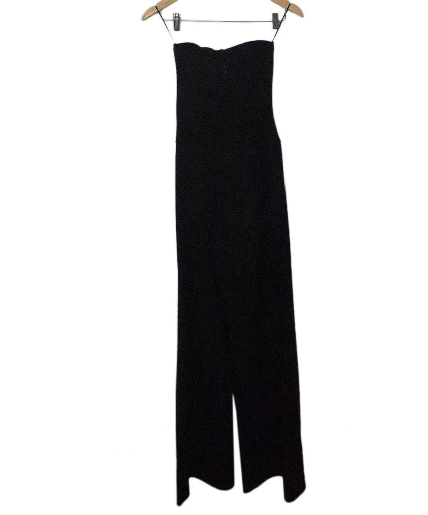 Black Cashmere & Silk Strapless Jumpsuit 1