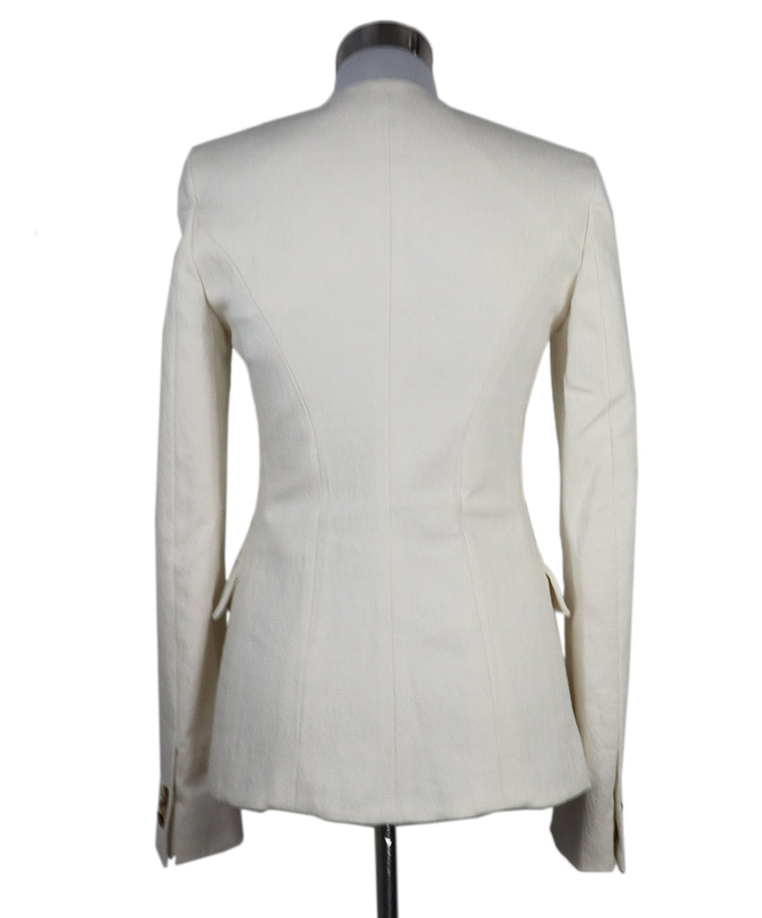 Bottega Veneta Ivory Linen Blazer 2