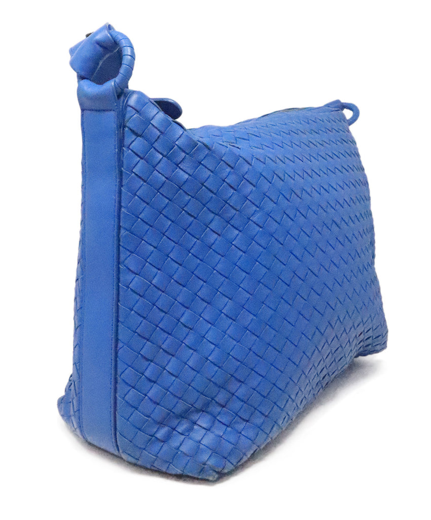 Bottega Veneta Royal Blue Woven Crossbody 1